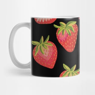 Summer Strawberry Illustration Mug